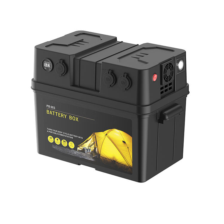 Battery Box 12V supply for Camping, Caravan, RV, Trailer, Boat Marine,Fishing and Home