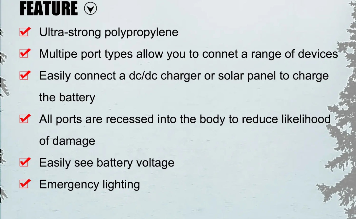 Battery Box 12V supply for Camping, Caravan, RV, Trailer, Boat Marine,Fishing and Home