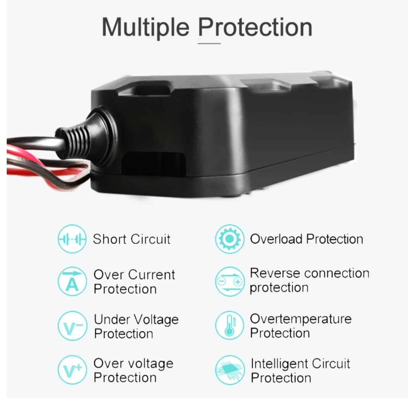 6V/12V 5A Battery Charger with LCD Display