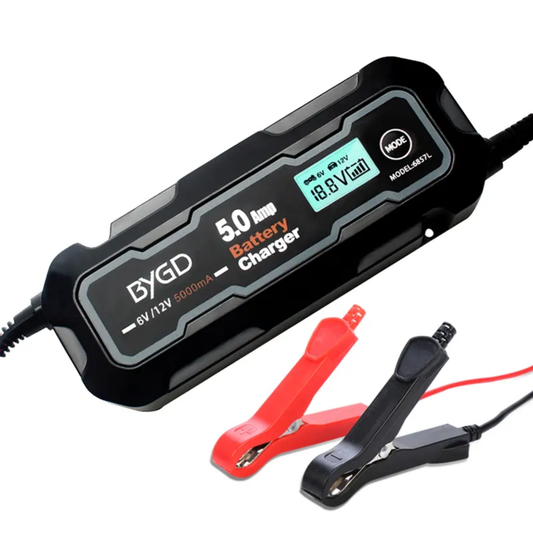 6V/12V 5A Battery Charger with LCD Display