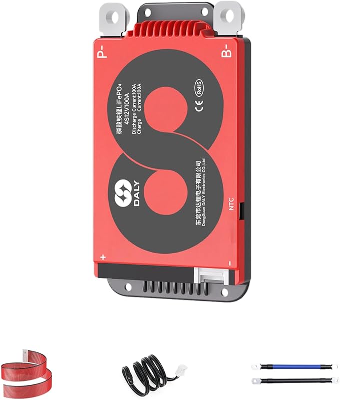 DALY 4S-16S BMS 15A to 200A Protection Board with Balance Wire and Temperature Sensor for Lithium Battery Pack