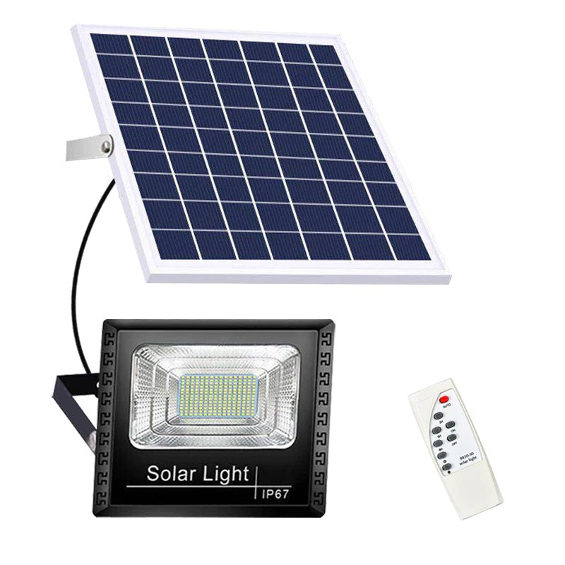 Solar Led Flood light with Solar panel and Remote