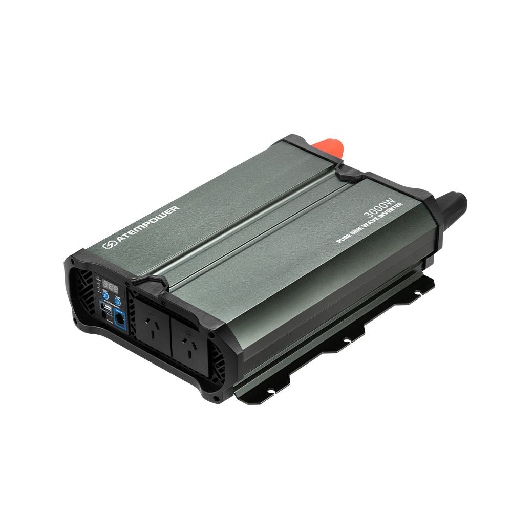 Atem Power 3000W/6000W Pure Sine Wave Inverter 12V to 240V, Unwavering Power with LCD Display & Multi-Protection, Built-in 2 South Africa AC Outlets, USB Port & Silent Smart Cooling System for Off-Grid