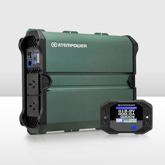 Atem Power 3000W/6000W Pure Sine Wave Inverter 12V to 240V, Unwavering Power with LCD Display & Multi-Protection, Built-in 2 South Africa AC Outlets, USB Port & Silent Smart Cooling System for Off-Grid